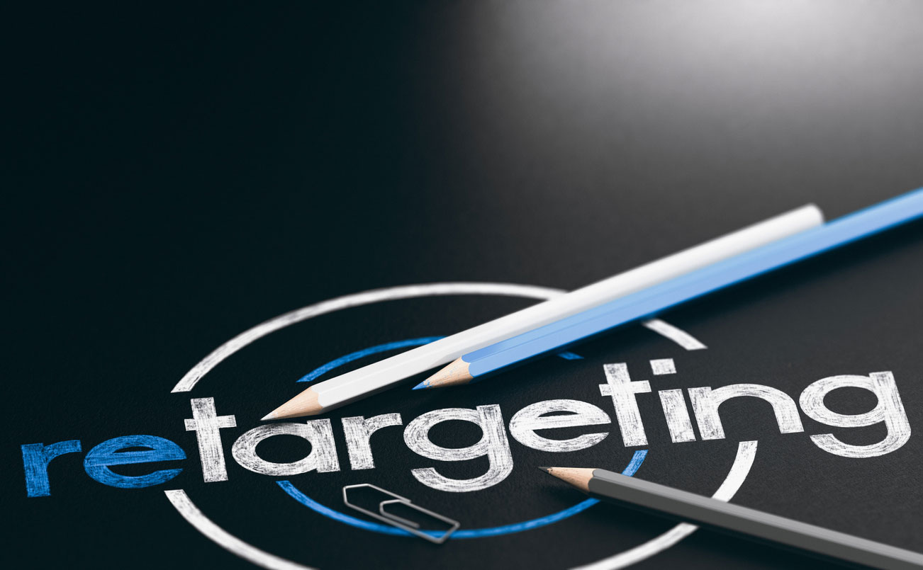 Graphic picturing the word retargeting